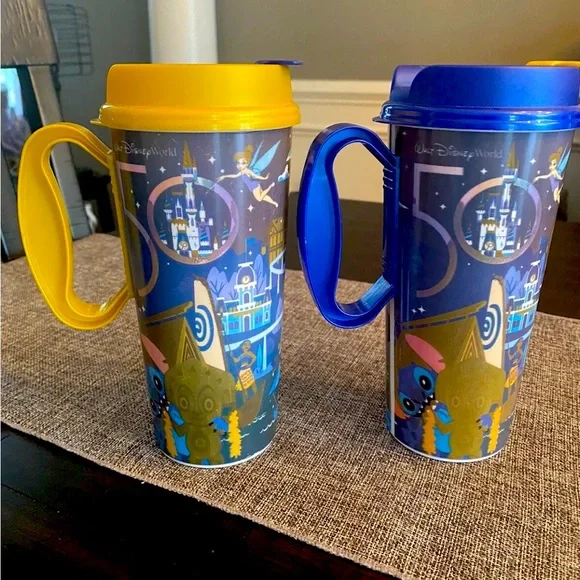 Disney | Kitchen | Disney Parks 5th Anniversary Insulated Resort Mugs 2  Mickey Minnie Mouse | Poshmark
